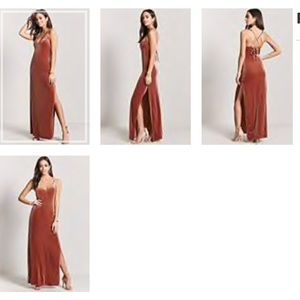 Forever 21 Velvet maxi dress BRAND NEW